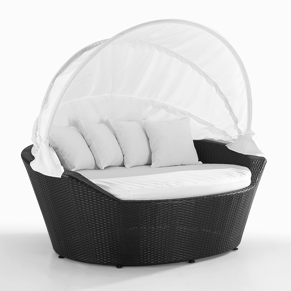 DAY BED WICKER PATIO FURNITURE DAYBED SYLT PATIO OUTDOOR CANOPY COVERED eBay